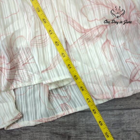 Liz Claiborne Crema Floral Layered Short Sleeve Dress Size 2X - Picture 6 of 6